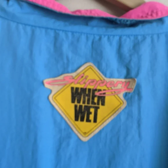 Vintage “Slippery When Wet” Windbreaker – Size XL - Picture 2 of 8